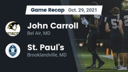 Recap: John Carroll  vs. St. Paul's  2021