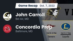Recap: John Carroll  vs. Concordia Prep  2022