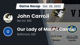 Recap: John Carroll  vs. Our Lady of Mount Carmel  2022