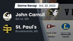 Recap: John Carroll  vs. St. Paul's  2023