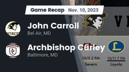 Recap: John Carroll  vs. Archbishop Curley  2023