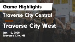 Traverse City Central  vs Traverse City West  Game Highlights - Jan. 10, 2020