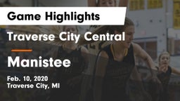 Traverse City Central  vs Manistee  Game Highlights - Feb. 10, 2020