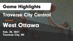Traverse City Central  vs West Ottawa  Game Highlights - Feb. 20, 2021
