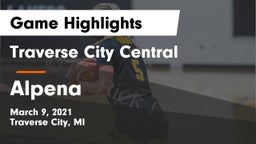 Traverse City Central  vs Alpena  Game Highlights - March 9, 2021