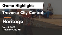 Traverse City Central  vs Heritage  Game Highlights - Jan. 3, 2023