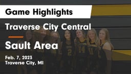 Traverse City Central  vs Sault Area  Game Highlights - Feb. 7, 2023