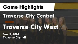 Traverse City Central  vs Traverse City West  Game Highlights - Jan. 5, 2024
