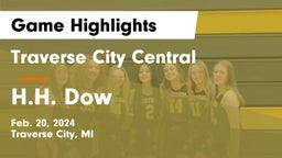 Traverse City Central  vs H.H. Dow  Game Highlights - Feb. 20, 2024