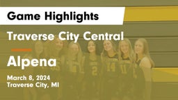 Traverse City Central  vs Alpena  Game Highlights - March 8, 2024
