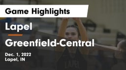 Lapel  vs Greenfield-Central  Game Highlights - Dec. 1, 2022