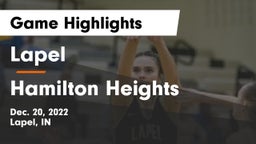 Lapel  vs Hamilton Heights  Game Highlights - Dec. 20, 2022
