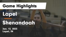 Lapel  vs Shenandoah  Game Highlights - Jan. 12, 2023