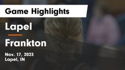 Lapel  vs Frankton  Game Highlights - Nov. 17, 2023