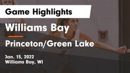 Williams Bay  vs Princeton/Green Lake  Game Highlights - Jan. 15, 2022