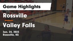 Rossville  vs Valley Falls Game Highlights - Jan. 24, 2023