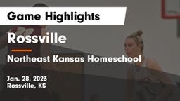 Rossville  vs Northeast Kansas Homeschool Game Highlights - Jan. 28, 2023