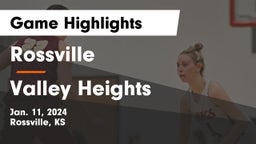 Rossville  vs Valley Heights  Game Highlights - Jan. 11, 2024