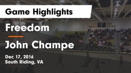 Freedom  vs John Champe   Game Highlights - Dec 17, 2016