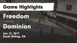 Freedom  vs Dominion  Game Highlights - Jan 13, 2017