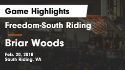 Freedom-South Riding  vs Briar Woods  Game Highlights - Feb. 20, 2018