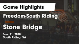 Freedom-South Riding  vs Stone Bridge  Game Highlights - Jan. 21, 2020