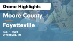 Moore County  vs Fayetteville  Game Highlights - Feb. 1, 2022
