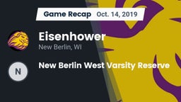 Recap: Eisenhower  vs. New Berlin West Varsity Reserve 2019