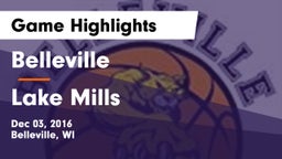 Belleville  vs Lake Mills  Game Highlights - Dec 03, 2016