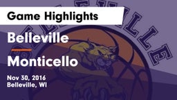 Belleville  vs Monticello Game Highlights - Nov 30, 2016