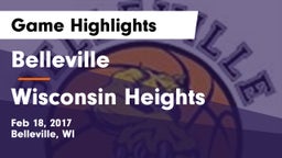 Belleville  vs Wisconsin Heights  Game Highlights - Feb 18, 2017