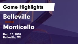 Belleville  vs Monticello Game Highlights - Dec. 17, 2018