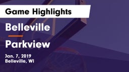 Belleville  vs Parkview Game Highlights - Jan. 7, 2019