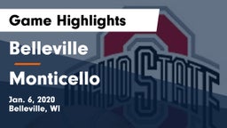 Belleville  vs Monticello  Game Highlights - Jan. 6, 2020