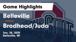 Belleville  vs Brodhead/Juda  Game Highlights - Jan. 28, 2020