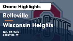 Belleville  vs Wisconsin Heights  Game Highlights - Jan. 30, 2020