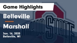 Belleville  vs Marshall  Game Highlights - Jan. 16, 2020