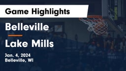 Belleville  vs Lake Mills  Game Highlights - Jan. 4, 2024