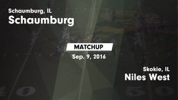 Matchup: Schaumburg High vs. Niles West  2016