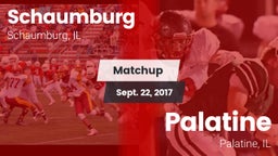 Matchup: Schaumburg High vs. Palatine  2017