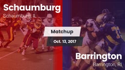 Matchup: Schaumburg High vs. Barrington  2017