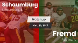 Matchup: Schaumburg High vs. Fremd  2017