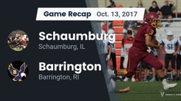 Recap: Schaumburg  vs. Barrington  2017