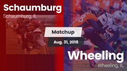 Matchup: Schaumburg High vs. Wheeling  2018