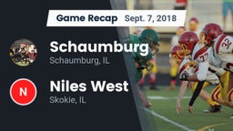 Recap: Schaumburg  vs. Niles West  2018