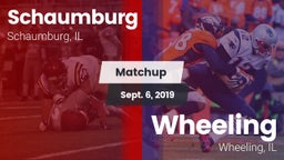 Matchup: Schaumburg High vs. Wheeling  2019
