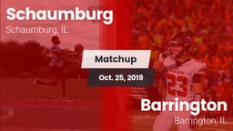 Matchup: Schaumburg High vs. Barrington  2019