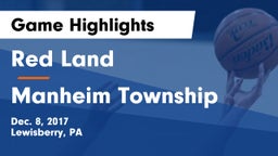 Red Land  vs Manheim Township  Game Highlights - Dec. 8, 2017
