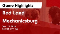 Red Land  vs Mechanicsburg  Game Highlights - Jan. 23, 2018