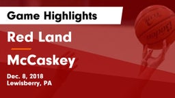 Red Land  vs McCaskey  Game Highlights - Dec. 8, 2018